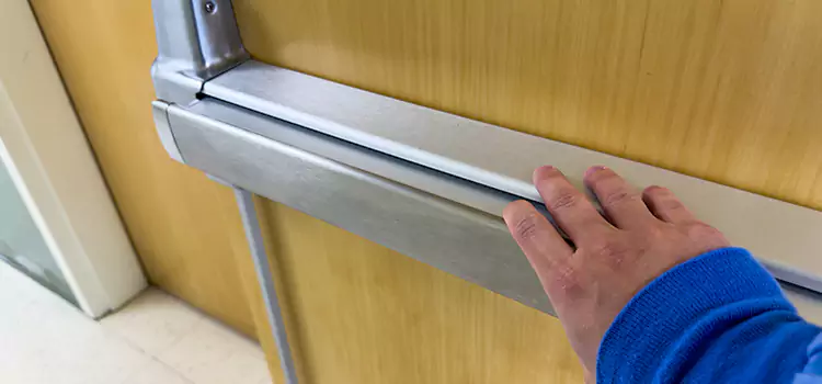Installing a Push Bar on a Door Livonia